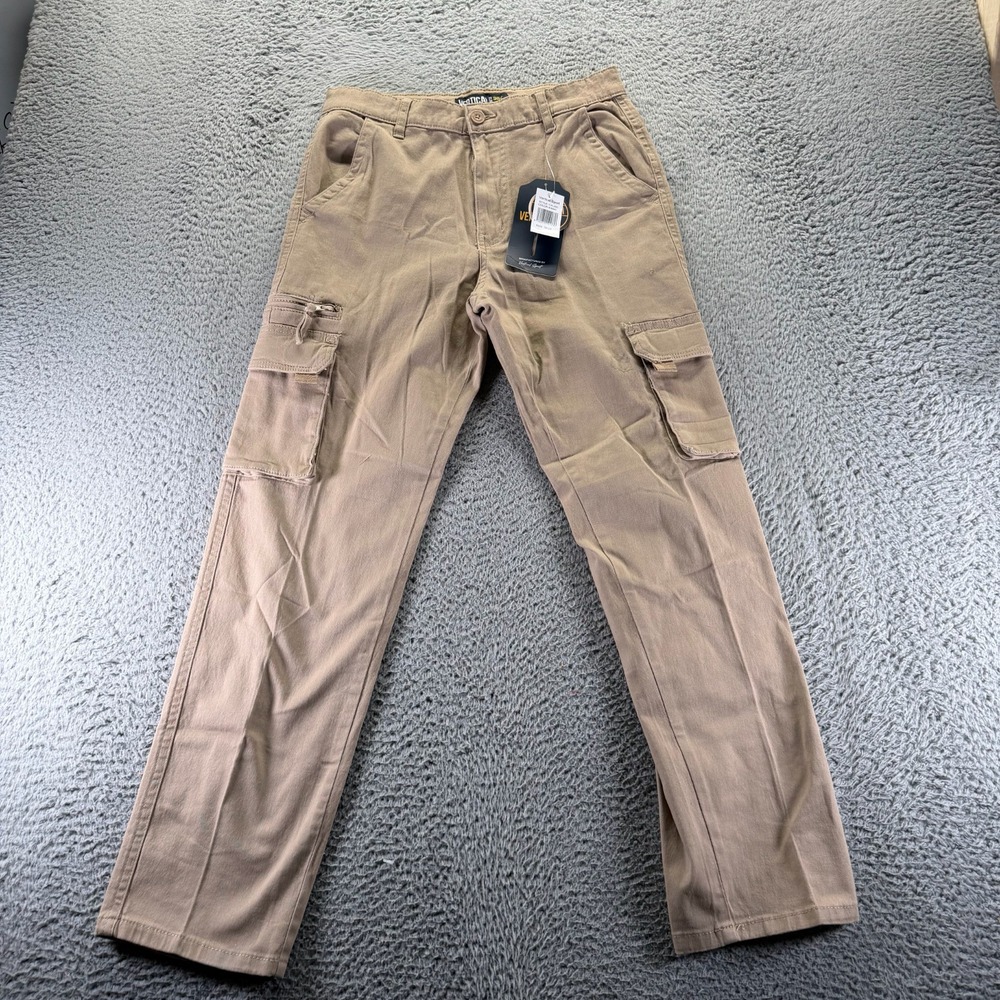 Vertical‎ Sport Pant Mens 30x30 Brown Cotton Cargo Straight Leg Workwear Stretch